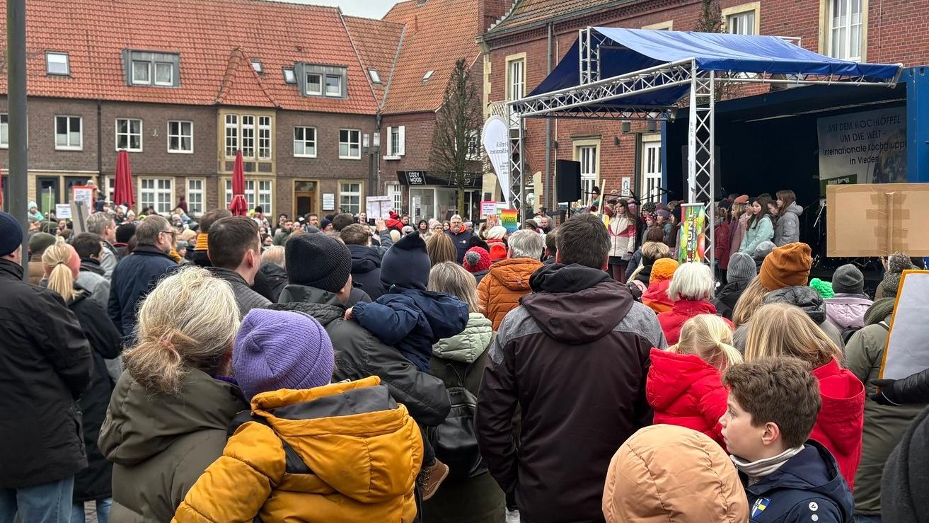 Die Kundgebung in Vreden